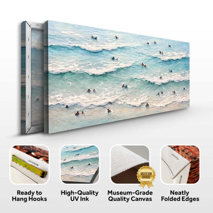 Ocean Waves Surfers