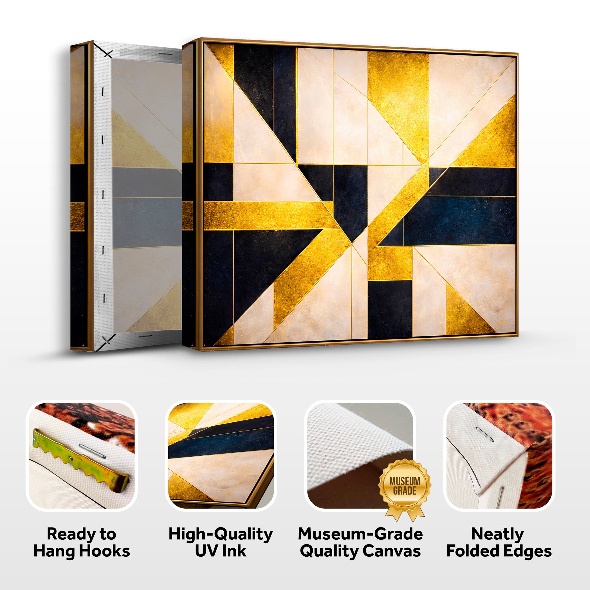 Gilded Geometry Wall Art