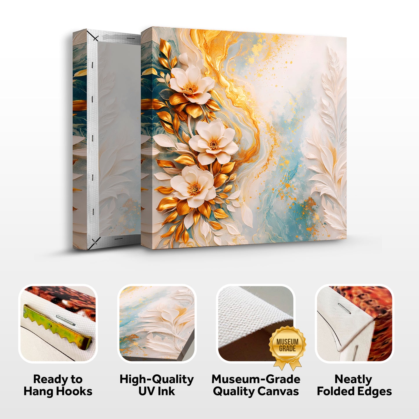 Gilded Petal Cascade