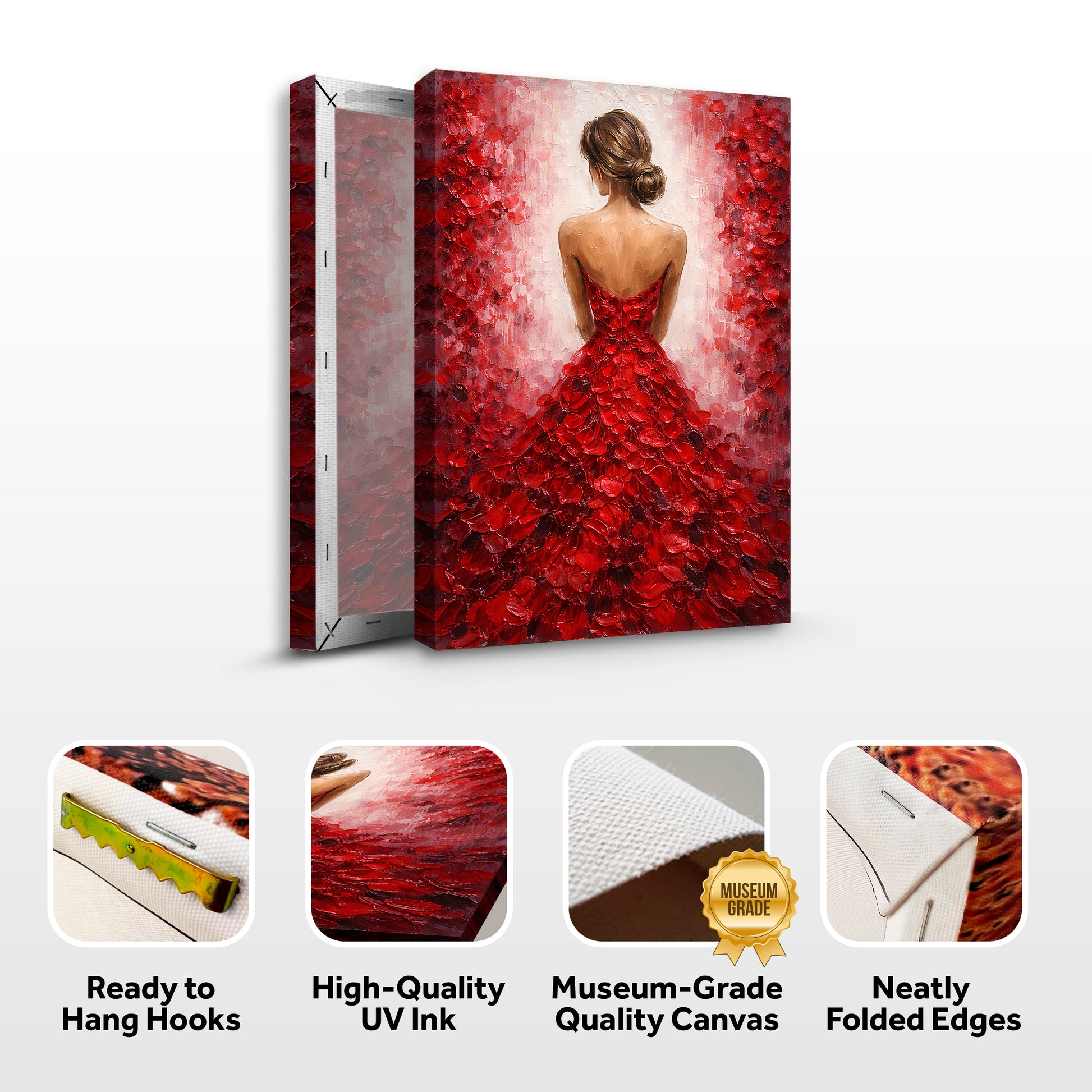 Crimson Elegance Lady