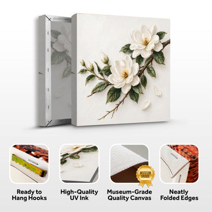 Magnolia Branch — Single Branch On Warm Cream