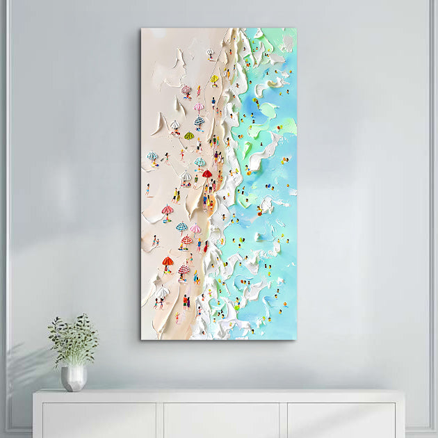 Beachfront Painting Coastal Wall Art