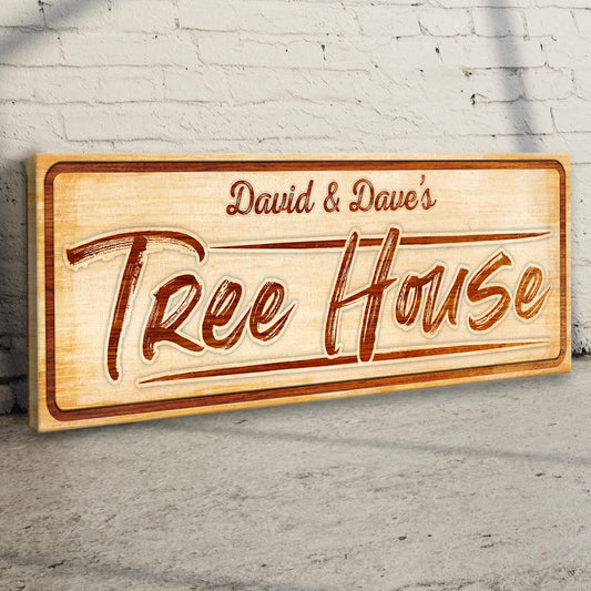 Kid Tree House Sign Style 2 - Image by Tailored Canvases