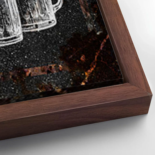 Save 33% When You Add A Frame To Your 60x30 Backyard Bar & Grill Sign XXIII Canvas Now