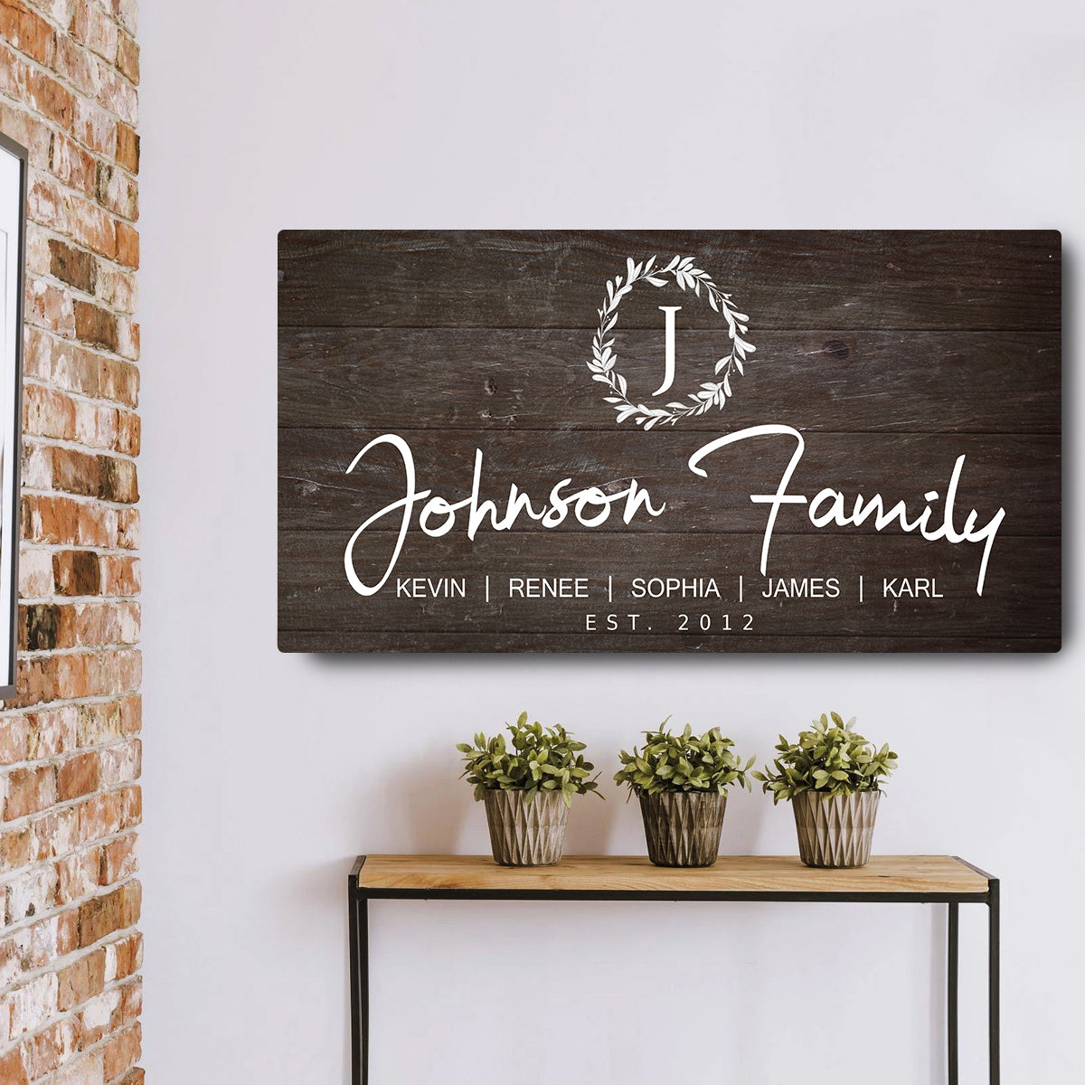 Family Sign III Style 1 - Image by Tailored Canvases