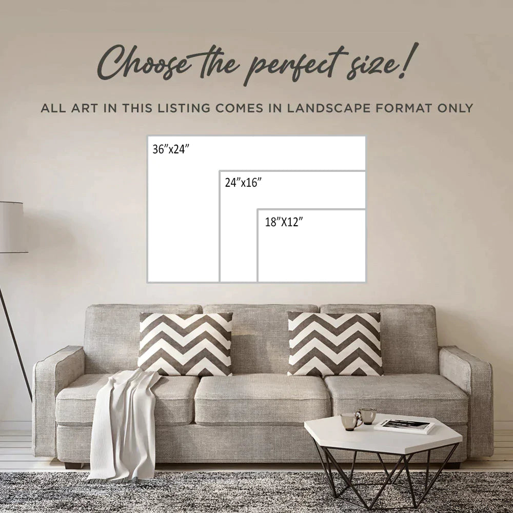 Easter Love Conquers All Sign  Size Chart - Image by Tailored Canvases