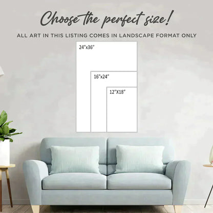 Guitar Monochrome Canvas Wall Art Size Chart - Image by Tailored Canvases