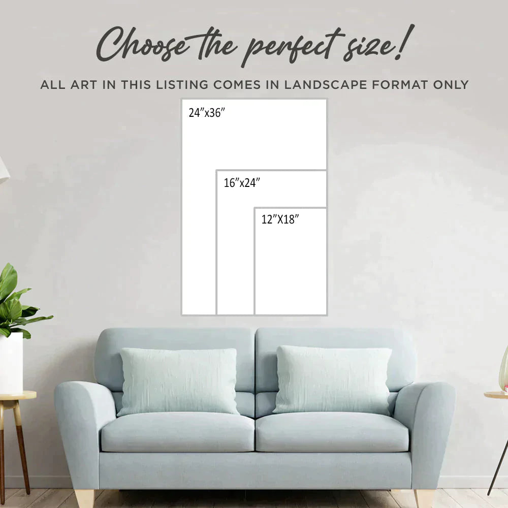 Valentine Forever Inlove Sign  Size Chart - Image by Tailored Canvases