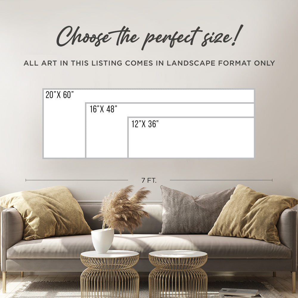 Let's Stay Home Sign Size Chart - Image by Tailored Canvases