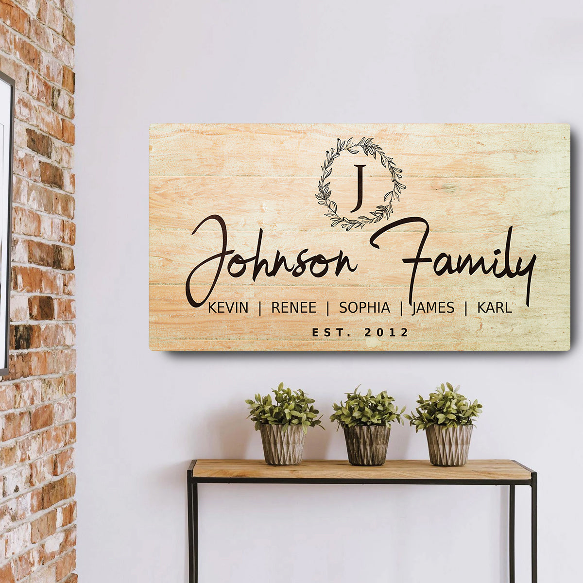 Family Sign III Style 2 - Image by Tailored Canvases