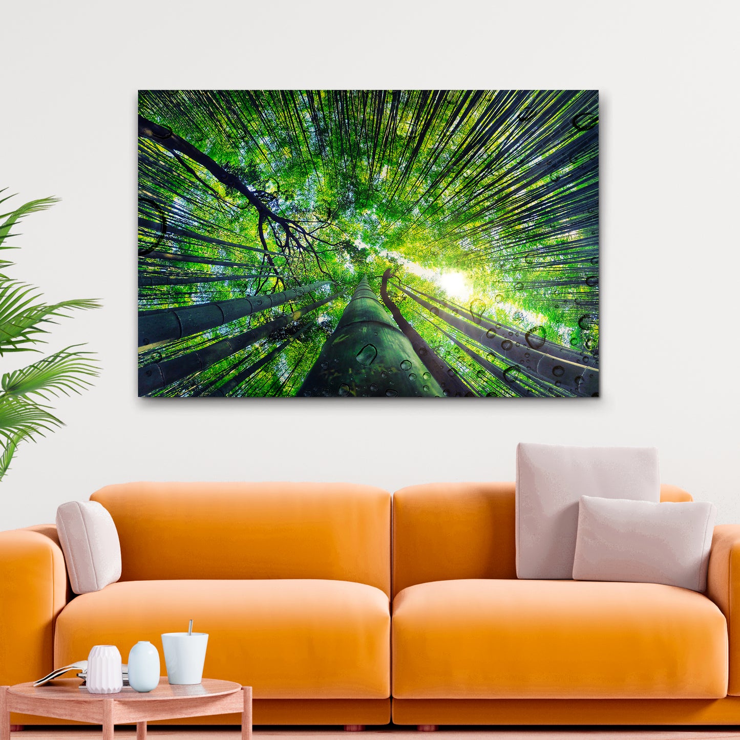 Light Through Bamboo Forest Canvas Wall Art Style 2 - Image by Tailored Canvases