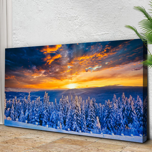 Snow Covered Forest Canvas Wall Art - Image by Tailored Canvases