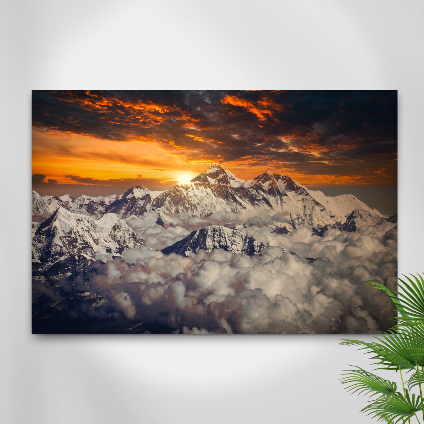 Snowy Mountain Peak Canvas Wall Art - Image by Tailored Canvases