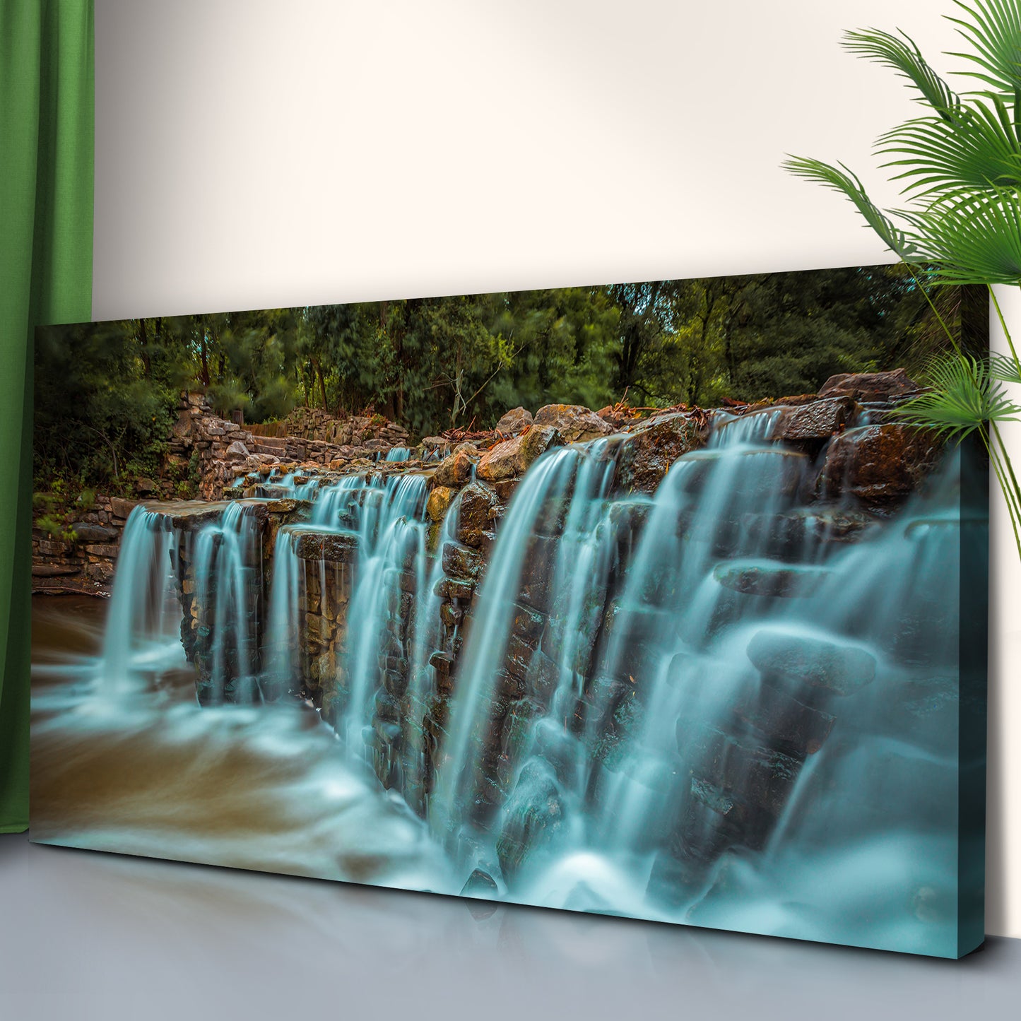 Cascading Waterfall Canvas Wall Art Style 1 - Image by Tailored Canvases