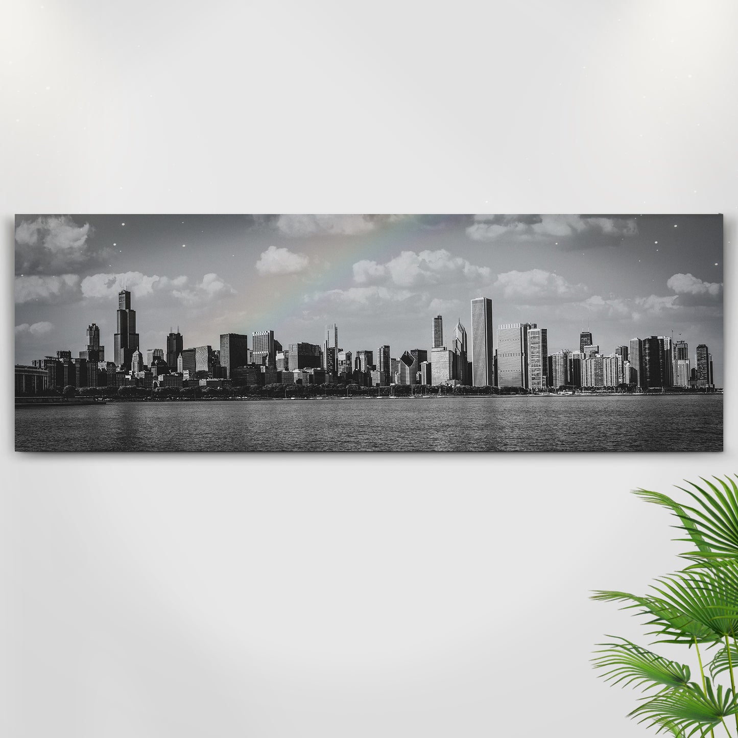 Chicago Dusk Skyline Canvas Wall Art - Image by Tailored Canvases