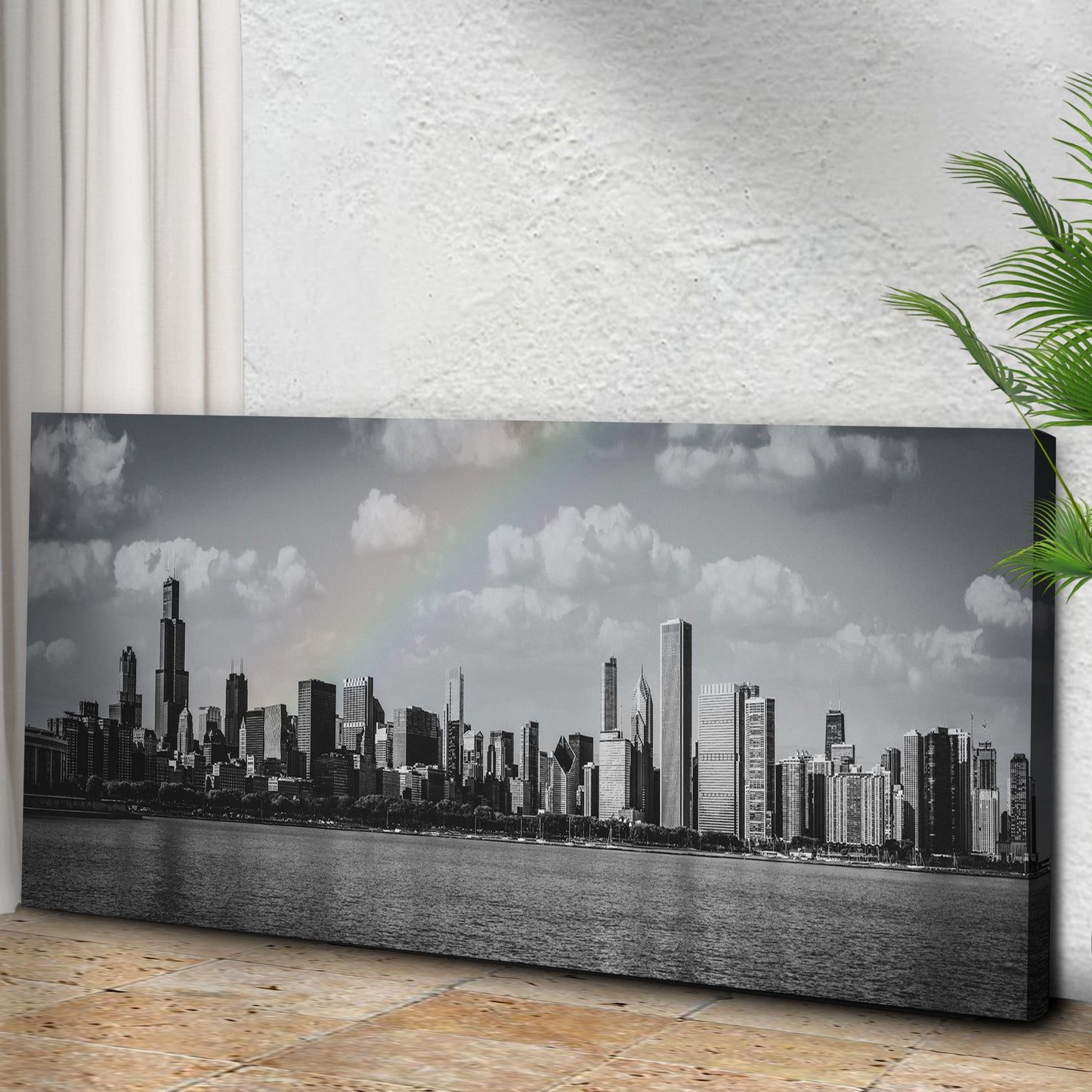 Chicago Dusk Skyline Canvas Wall Art Style 1 - Image by Tailored Canvases