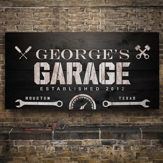 Man Cave Garage Sign - Image by Tailored Canvases
