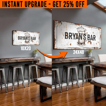 Upgrade Your 'Bar' (Style 1) Canvas To 24x48 Inches