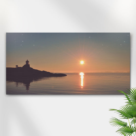 Ocean Sunset Lighthouse Canvas Wall Art II - Image by Tailored Canvases