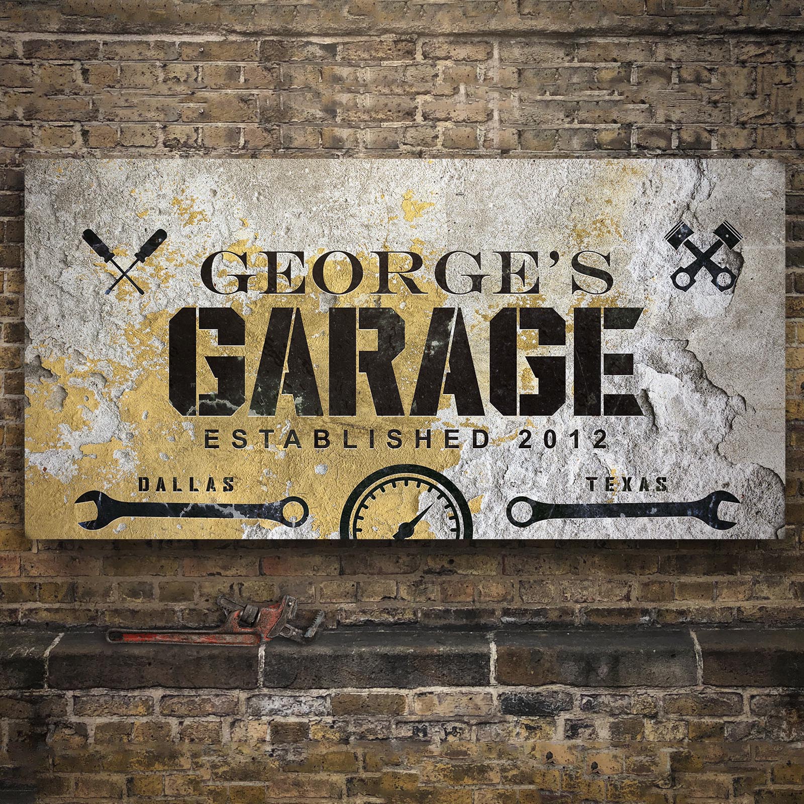Man Cave Garage Sign Style 1 - Image by Tailored Canvases