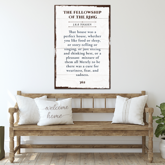 Fellowship of the Ring Sign - Image by Tailored Canvases