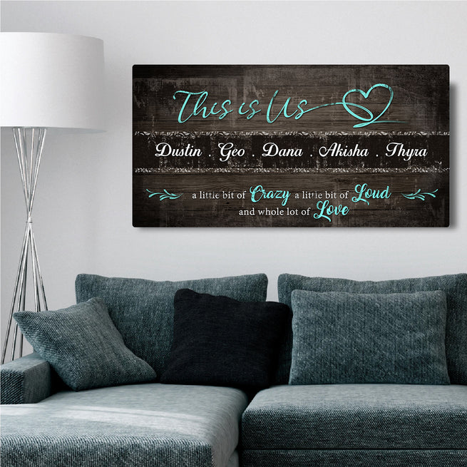 This is Us Sign | Customizable Canvas by Tailored Canvases