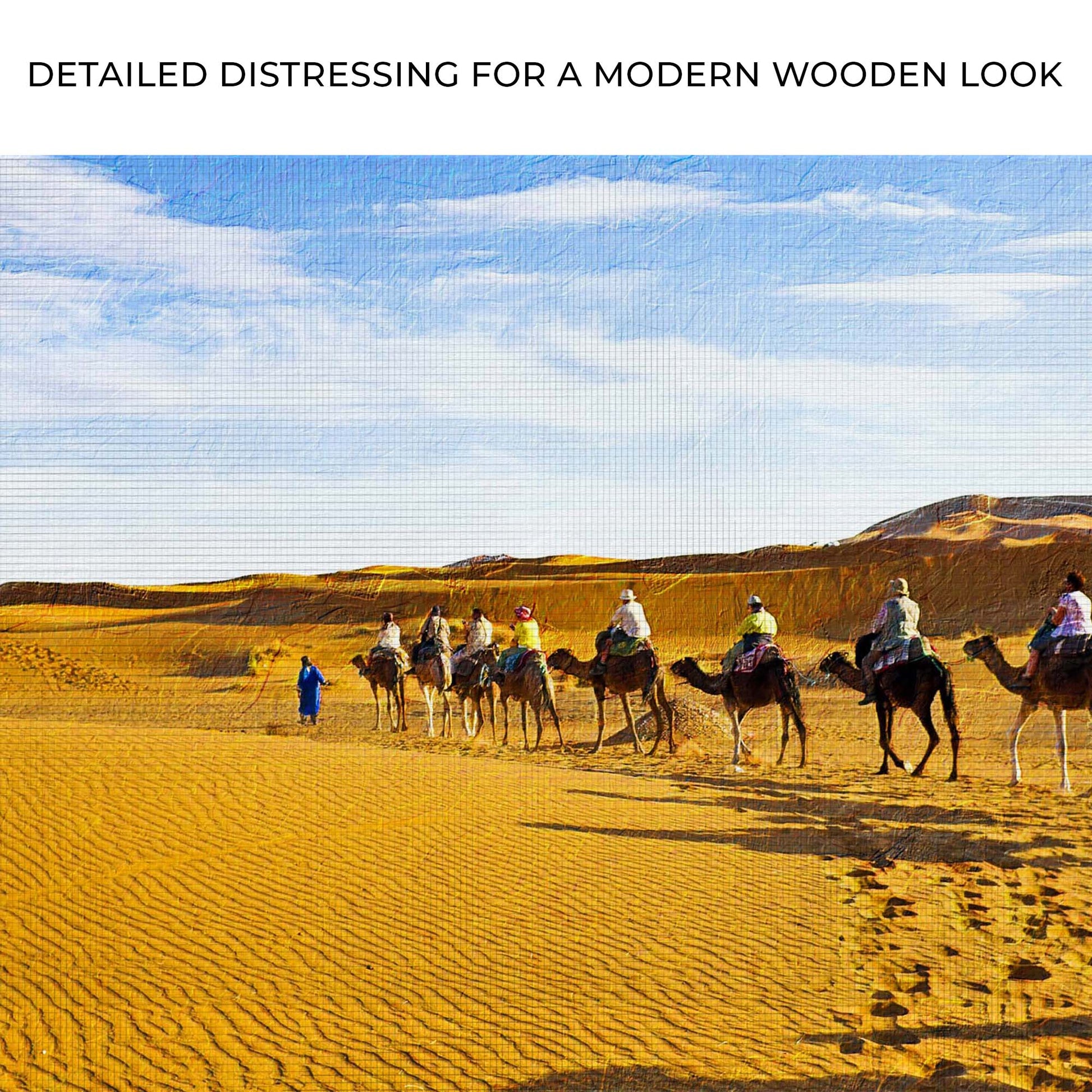 Camel Through Sand Dunes Canvas Wall Art Zoom - Image by Tailored Canvases