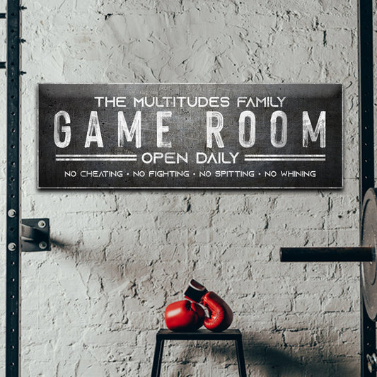 Family Game Room Sign