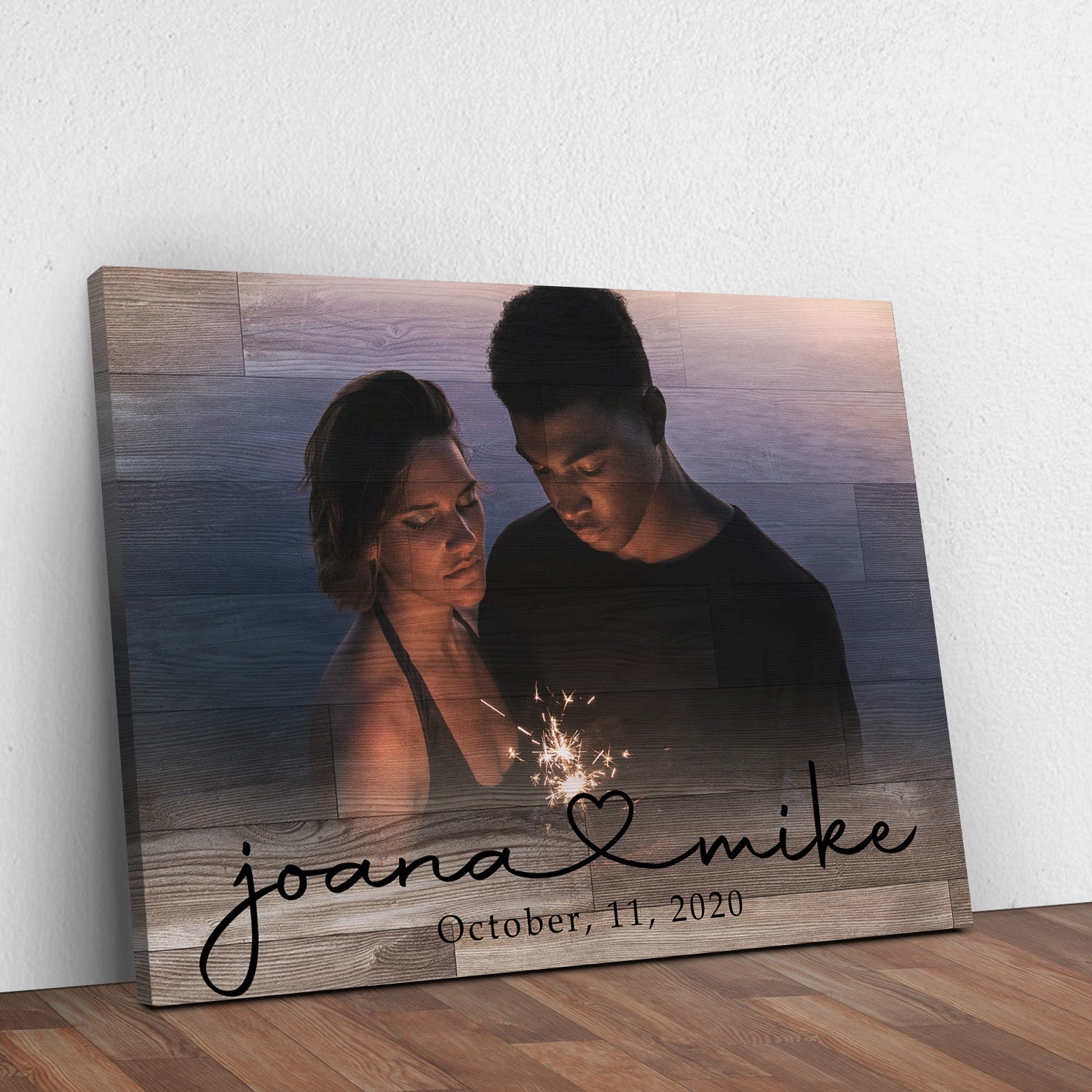 Couple Portrait Sign Style 2 - Image by Tailored Canvases