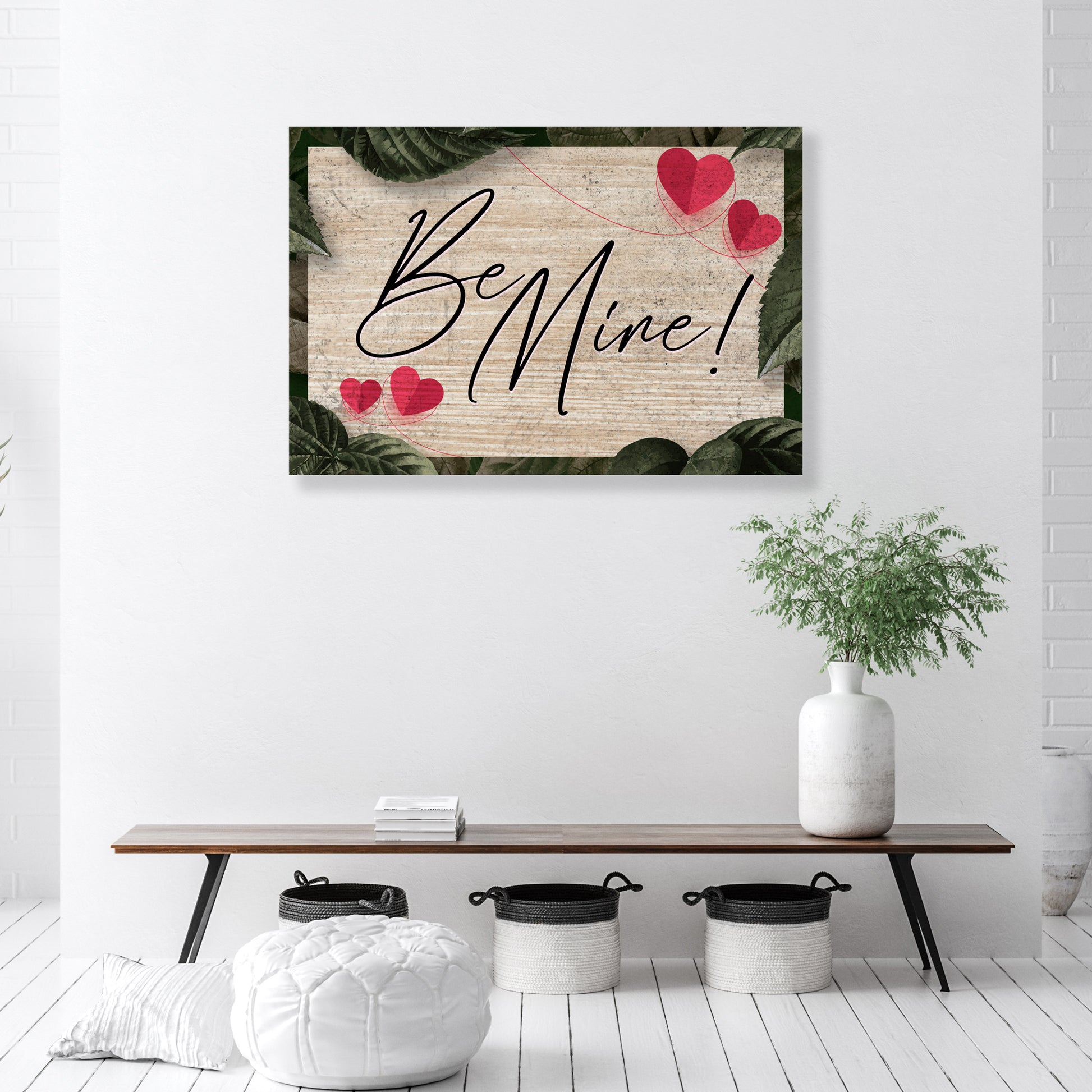 Rustic Valentine Saying Sign III Style 1 - Image by Tailored Canvases