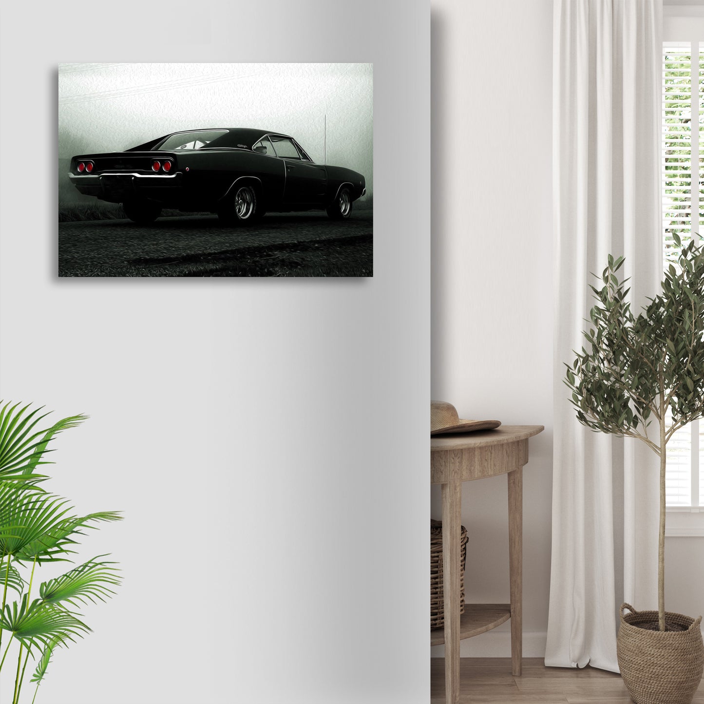 Race Car Vintage Canvas Wall Art Style 1 - Image by Tailored Canvases