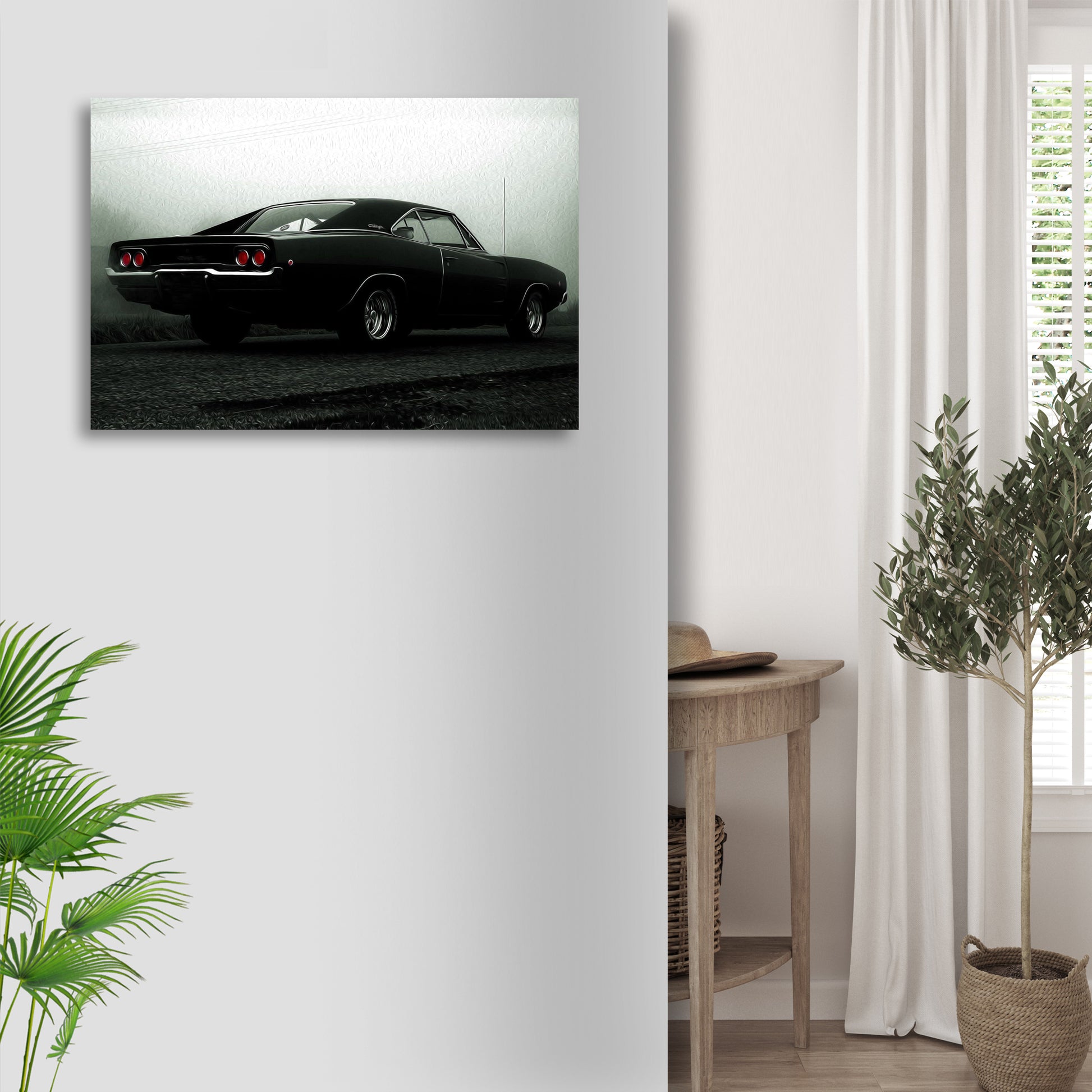 Race Car Vintage Canvas Wall Art Style 1 - Image by Tailored Canvases