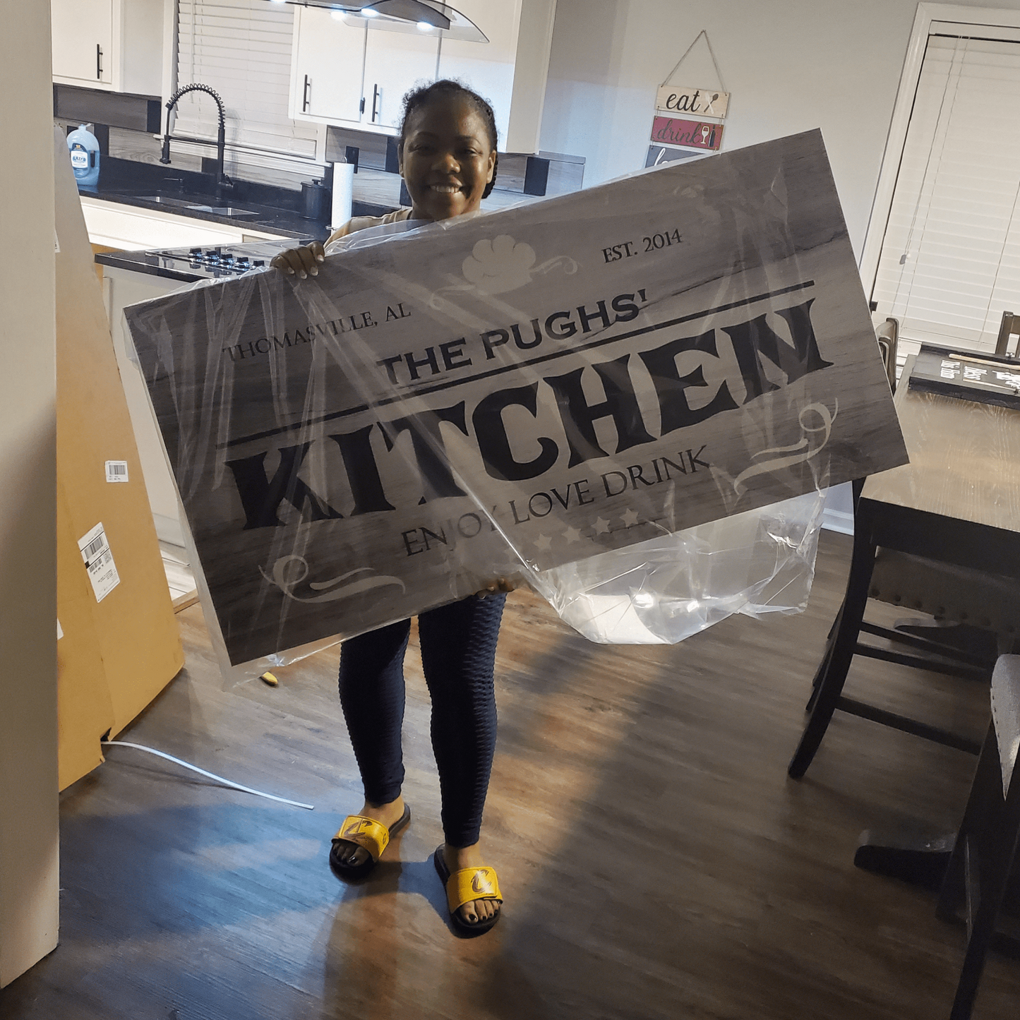 Family Kitchen Sign II Style 1 - Image by Tailored Canvases