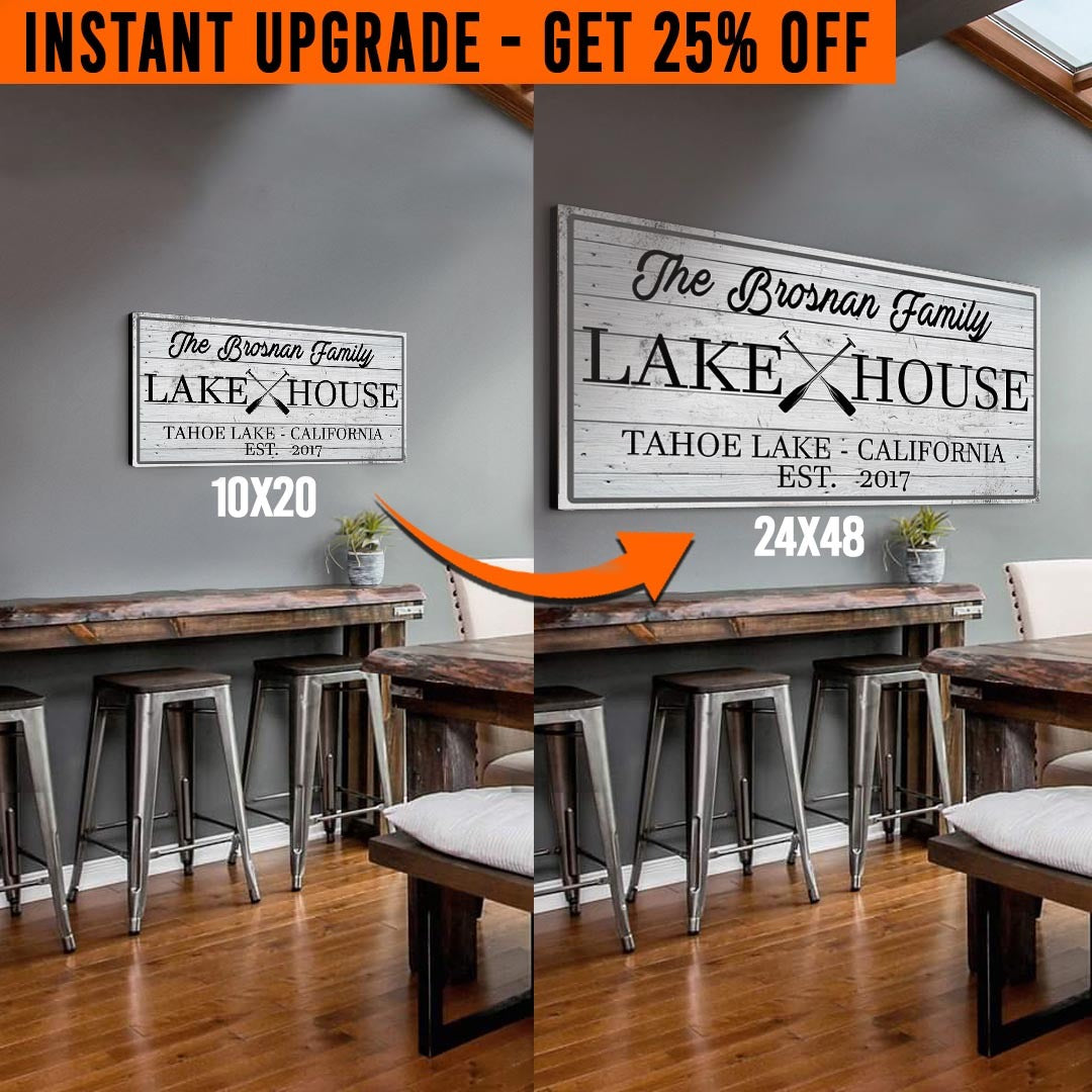 Upgrade Your 'Lake House' (Style 1) Canvas To 24x48 Inches – Tailored Canvases