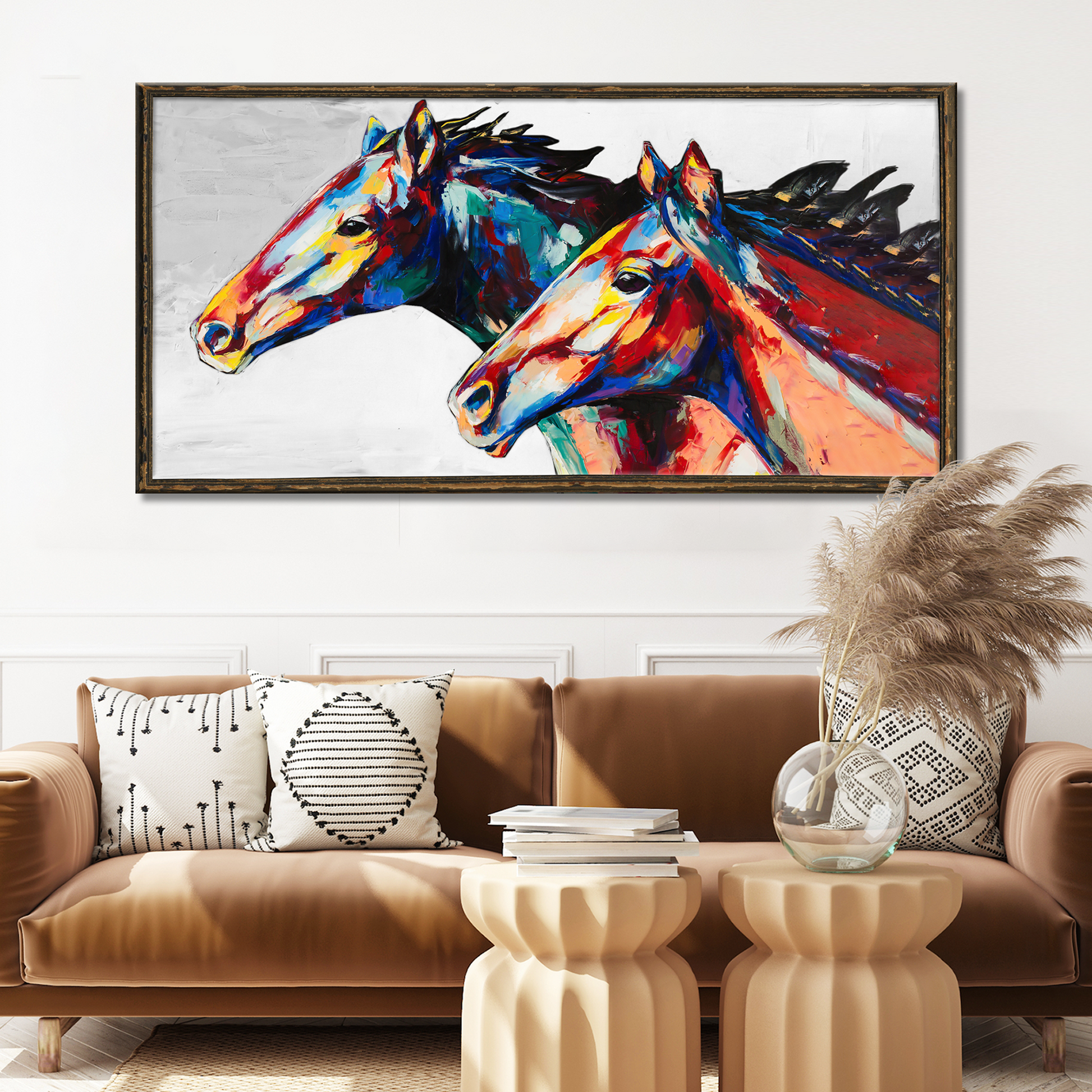 Colorful Horse Canvas Wall Art - Image by Tailored Canvases