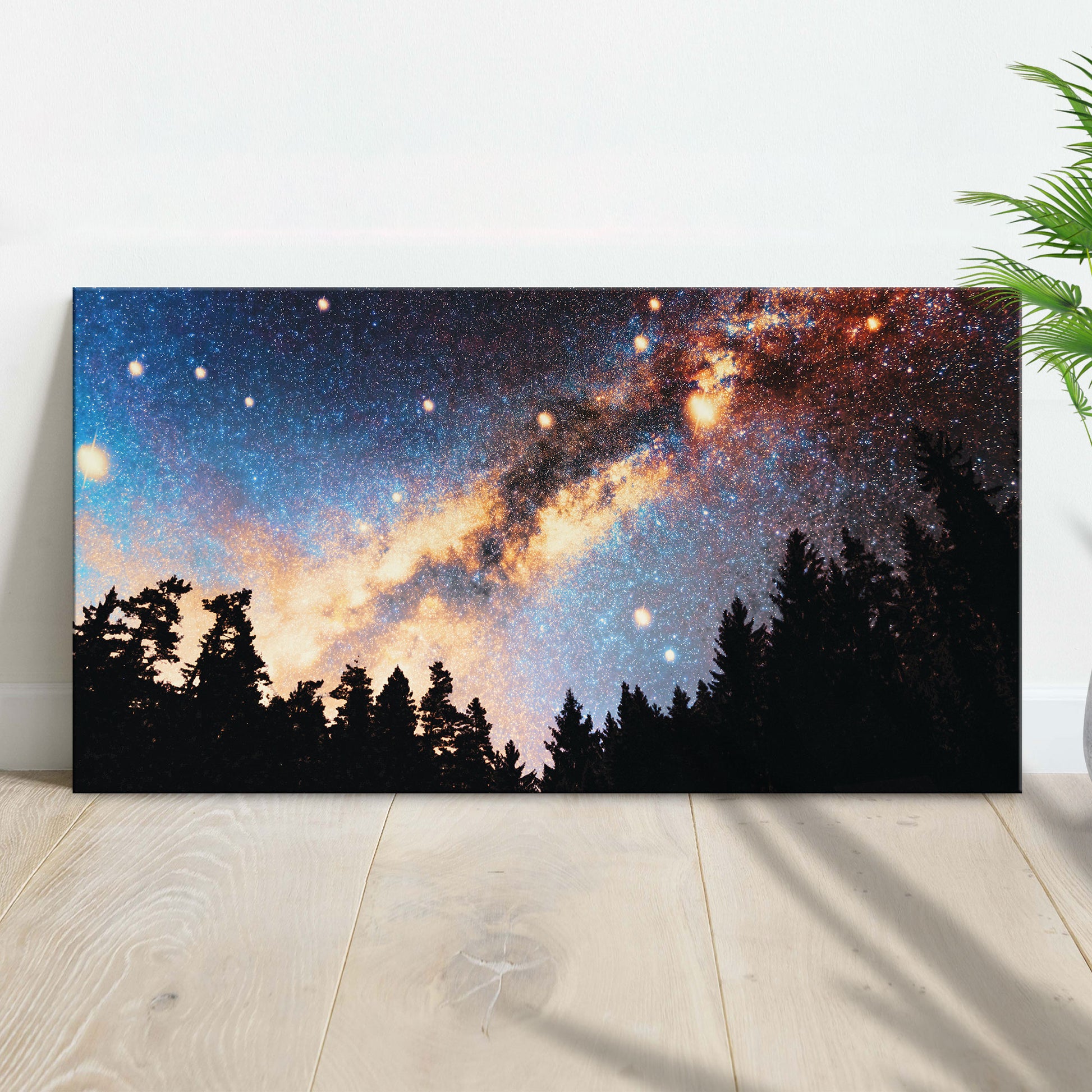 Forest Night Stars Canvas Wall Art - Image by Tailored Canvases