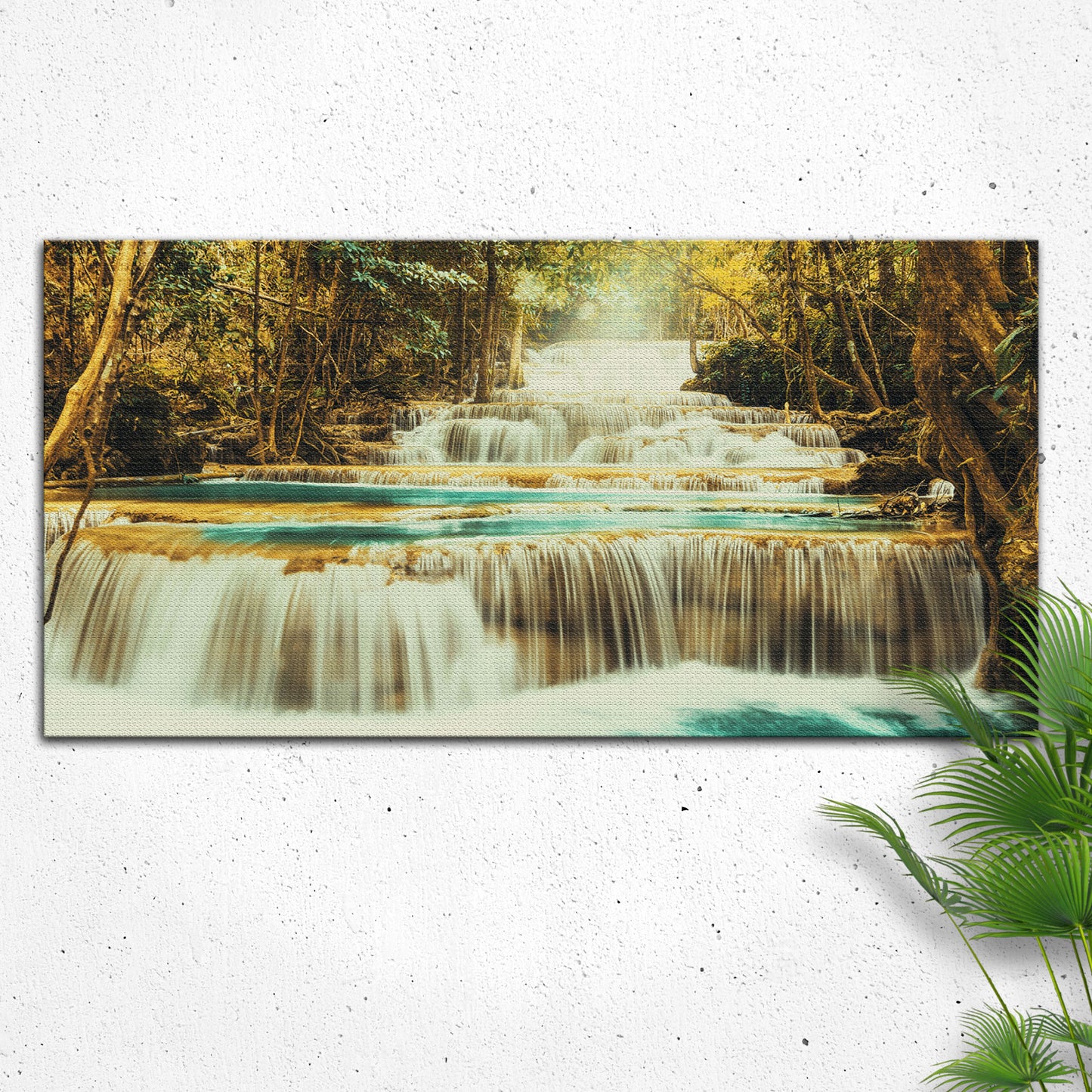 Free Mountain Waterfall Canvas Wall Art - Image by Tailored Canvases