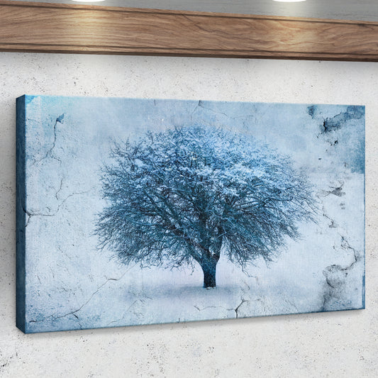 Winter Frost Tree Canvas Wall Art - Image by Tailored Canvases