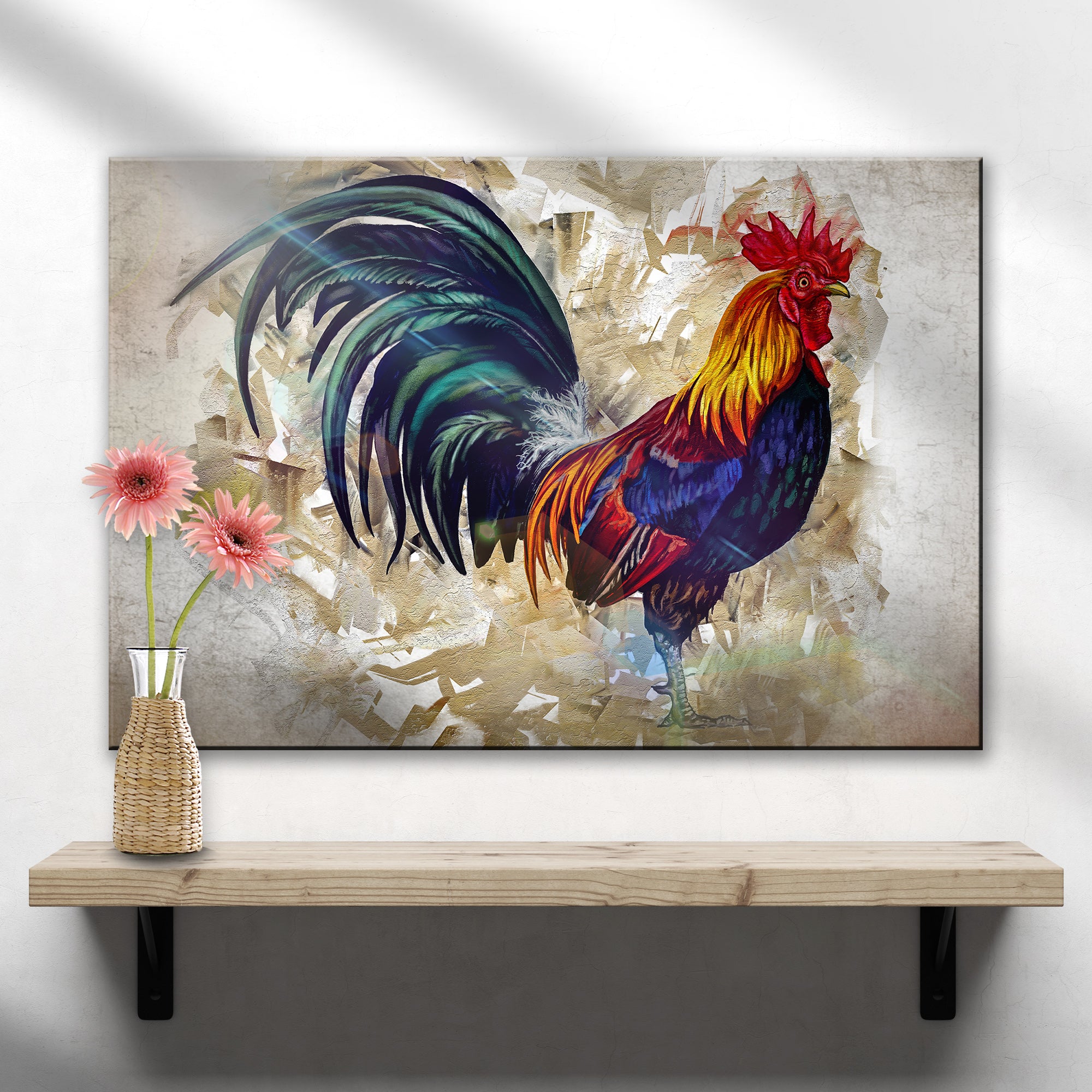 Fancy Rooster Chicken Canvas Wall Art – Tailored Canvases