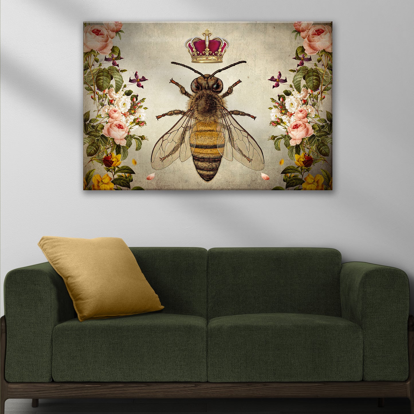 Hail Queen Bee Canvas Wall Art Style 2 - Image by Tailored Canvases