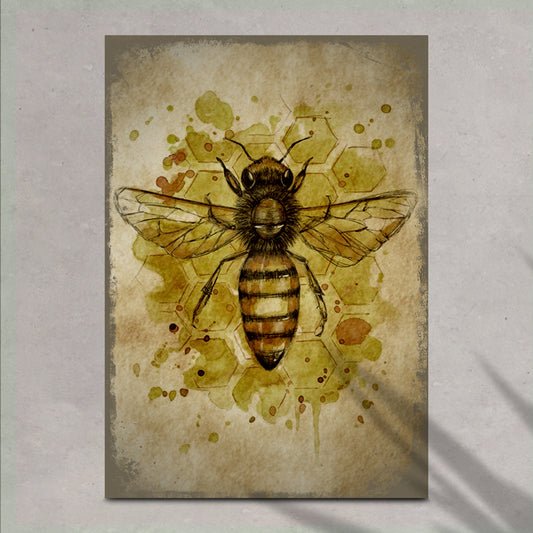 Rustic Queen Bee Canvas Wall Art - Image by Tailored Canvases