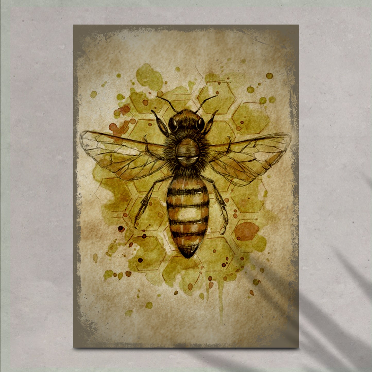 Rustic Queen Bee Canvas Wall Art - Image by Tailored Canvases