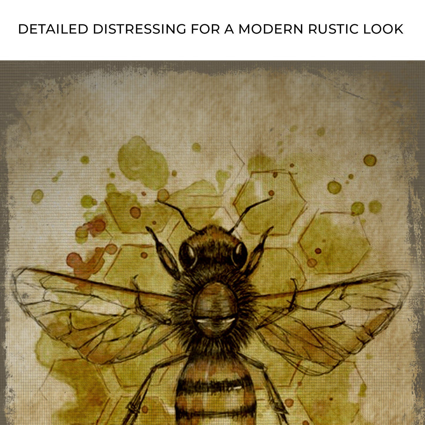 Rustic Queen Bee Canvas Wall Art Zoom - Image by Tailored Canvases