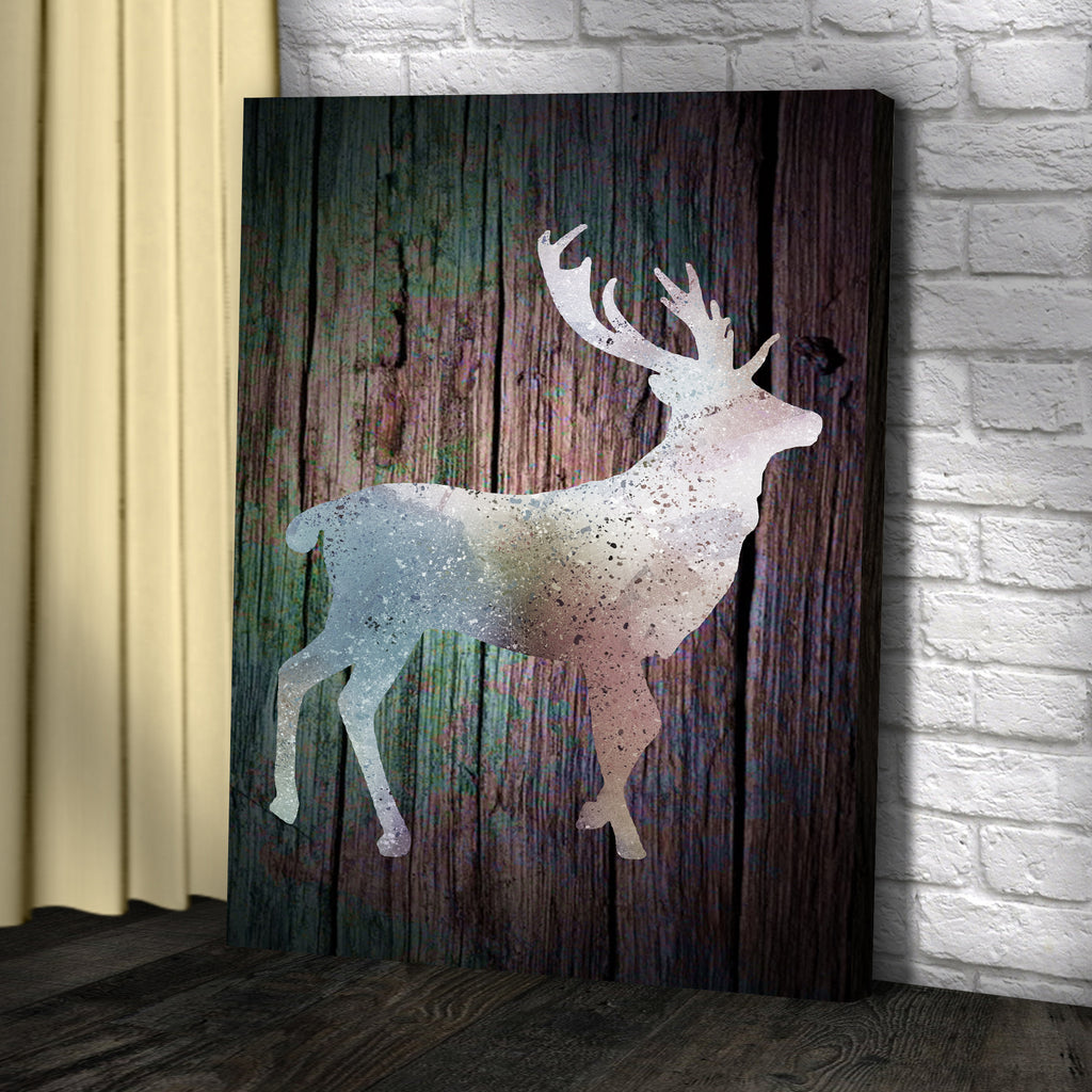 Abstract Elk Deer Canvas Wall Art by Tailored Canvases 