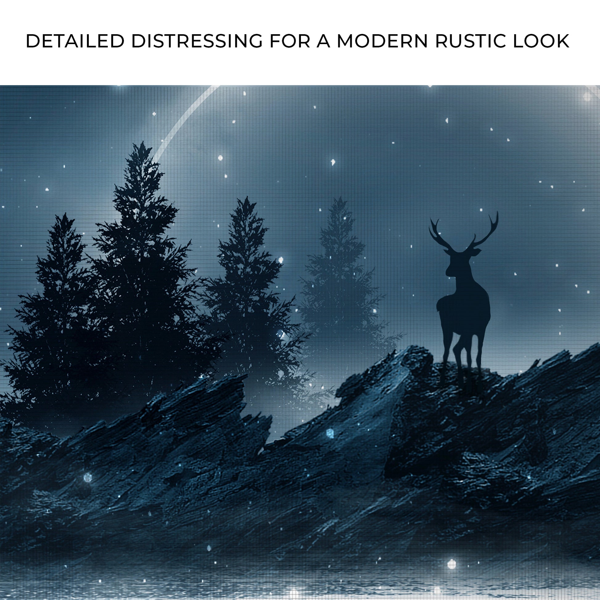 Midnight Deer Canvas Wall Art Zoom - Image by Tailored Canvases
