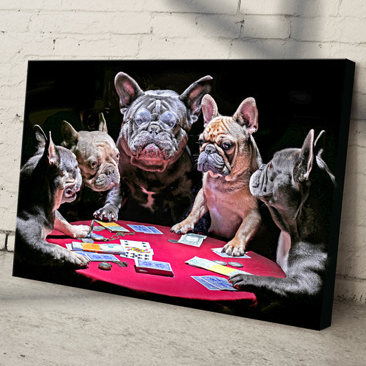Poker Dog Players Canvas Wall Art Style 2 - Image by Tailored Canvases