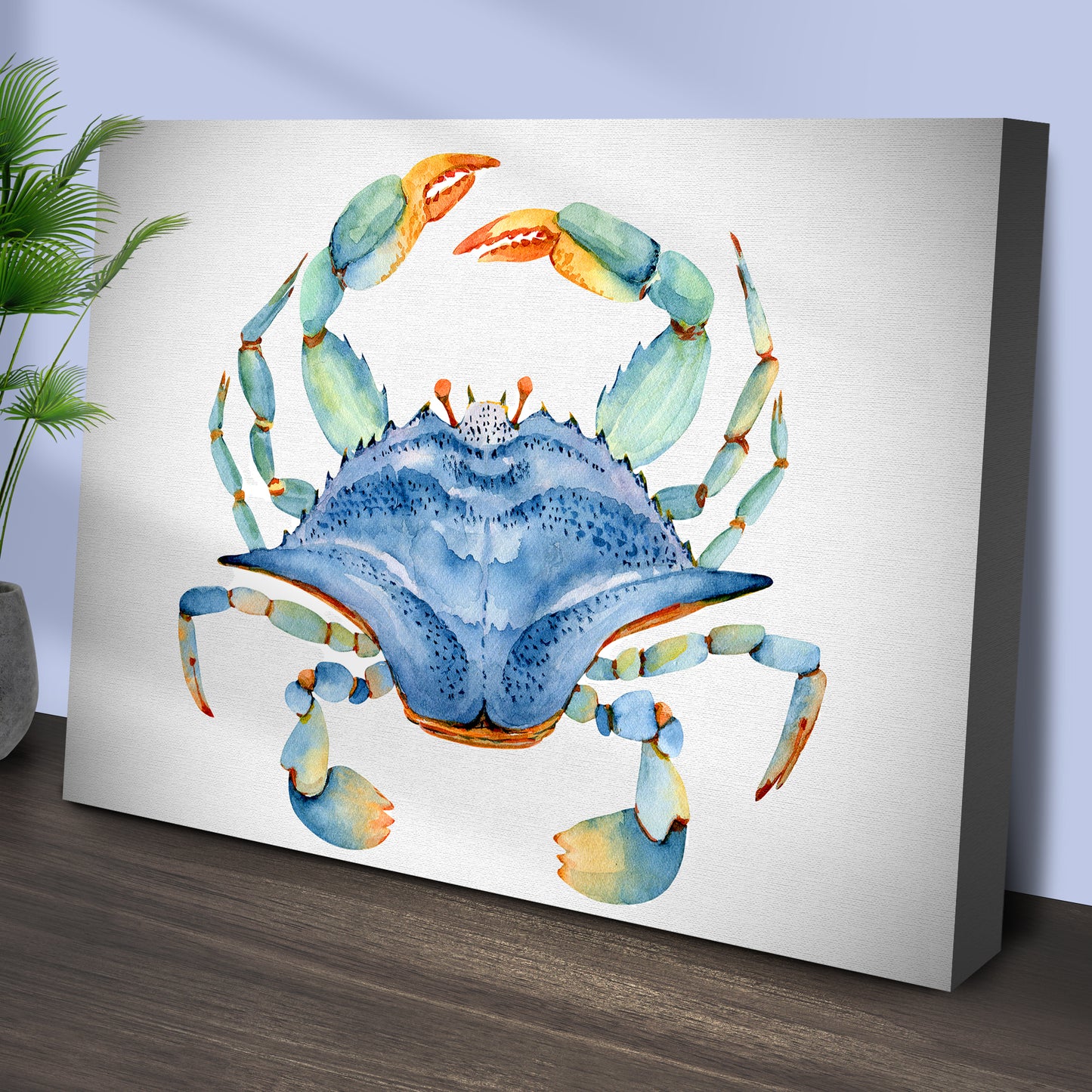 Crab Watercolor Canvas Wall Art IV Style 2 - Image by Tailored Canvases