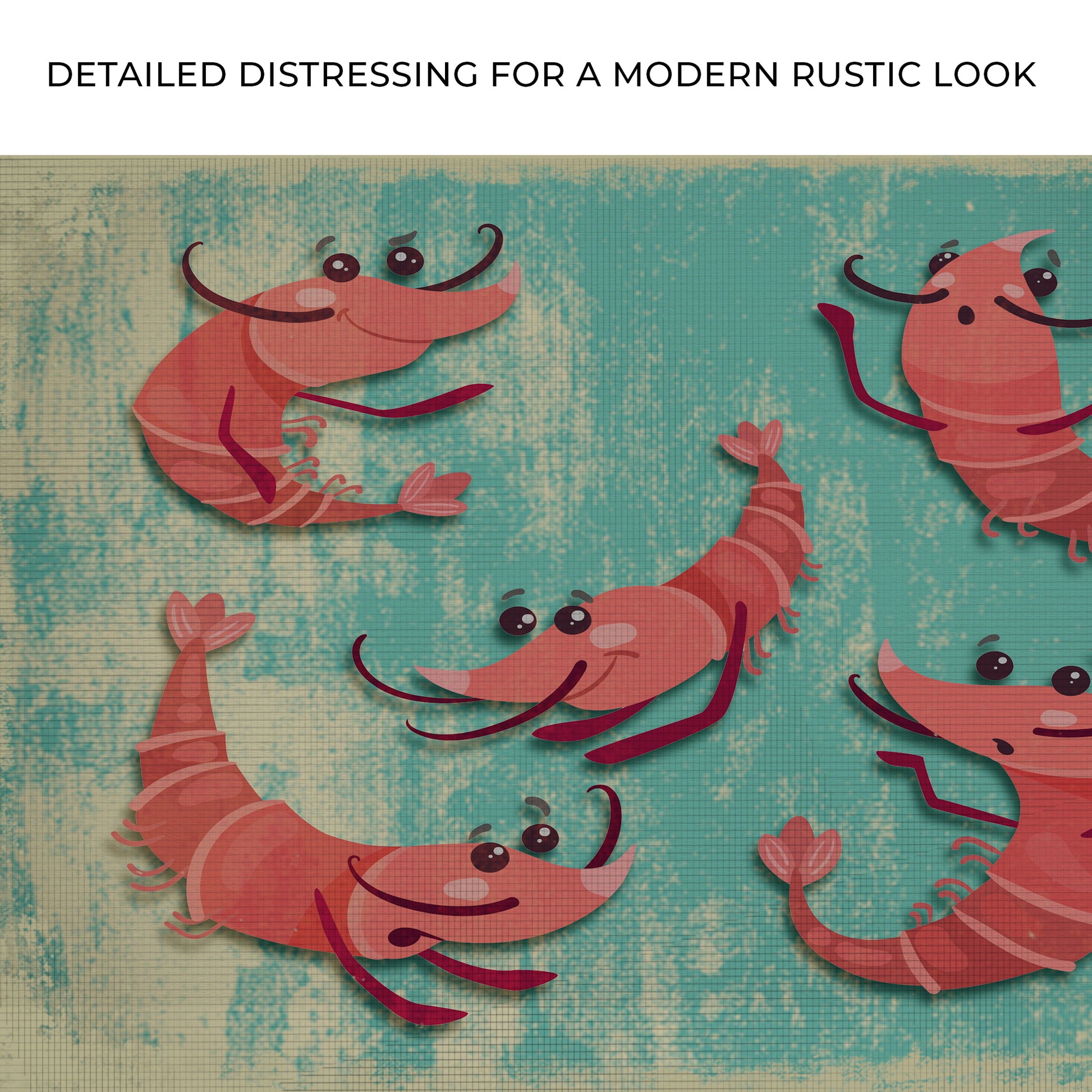 Shrimp Comic Artwork Canvas Wall Art Zoom - Image by Tailored Canvases