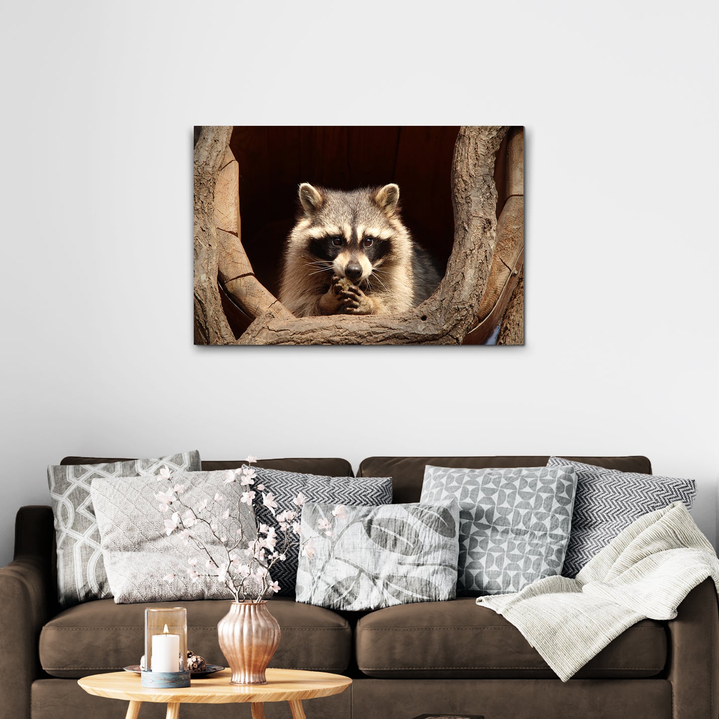 Animals Forest Raccoon Tree Canvas Wall Art II - Image by Tailored Canvases