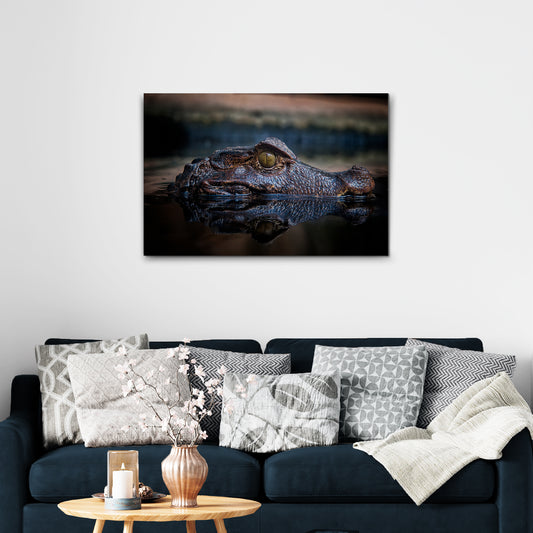 Reptile Alligator Canvas Wall Art - Image by Tailored Canvases